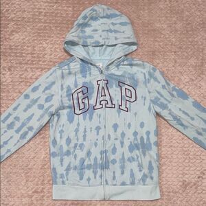 GAP Kids Light Blue Patterned Hoodie